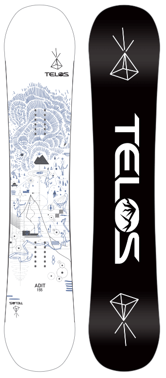 希少】Telos Adit Twin 155 ダブルキャンバー 希少】Telos Adit Twin 155 ダブルキャンバー