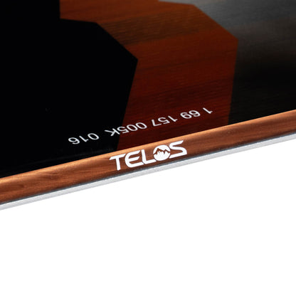 copper flecked pu sidewall on a telos DST snowboard