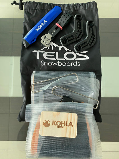 Telos Universal Alpinist 100% Mohair Splitboard Skins by Kohla - Telos Snowboards